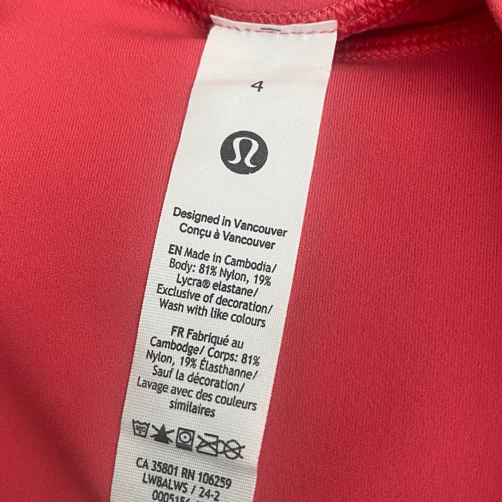 Lululemon Women Align High-Rise Glaze Pink Skirt Size 4 - Picture 6 of 8